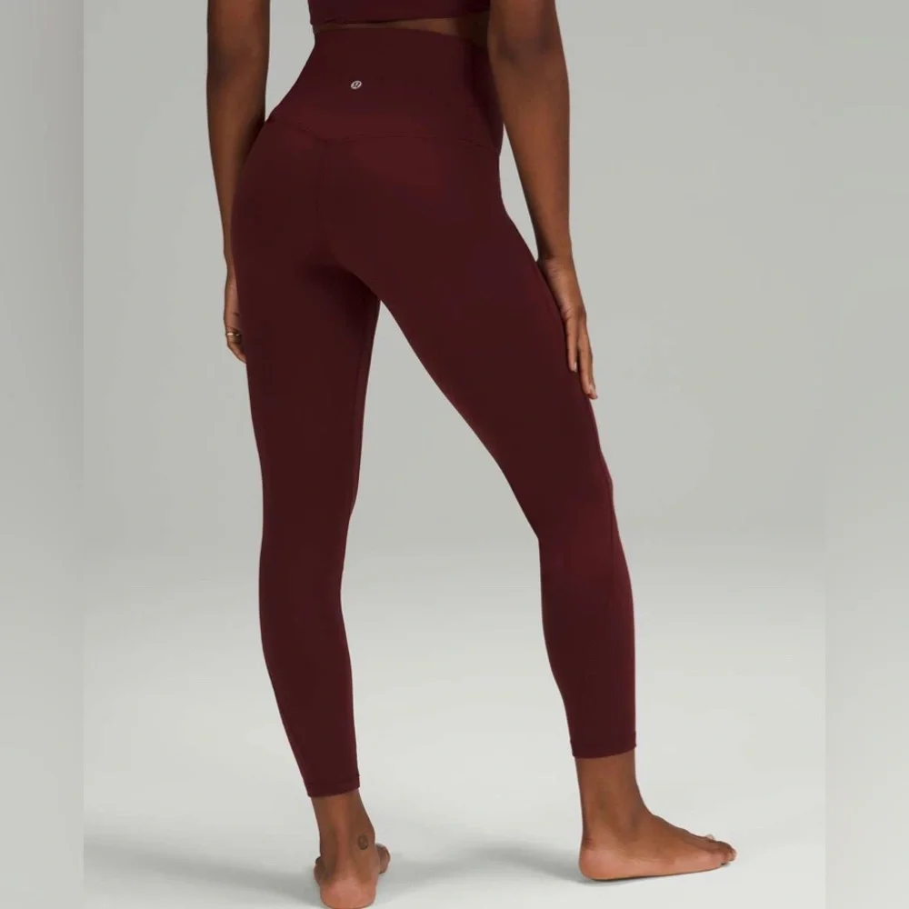 Lululemon Unlimited High Rise Tights Red Merlot 2